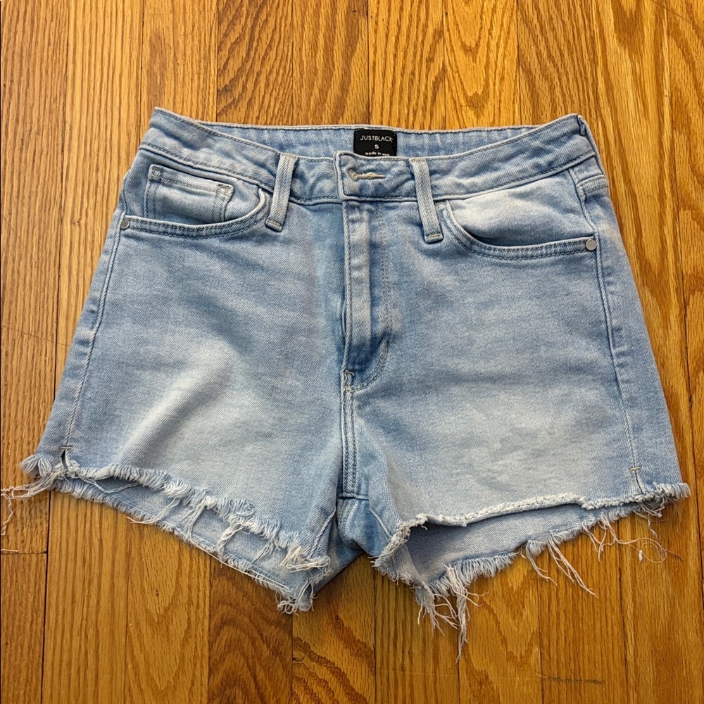 Just Black Women's Faded Blue Jean Shorts
